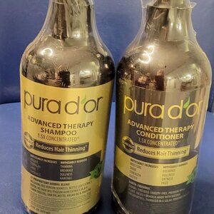 Pura d'or Shampoo and Conditioner Advanced Therapy Thinning Hair Set